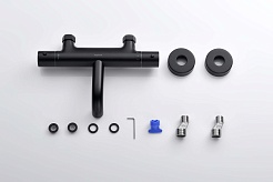 Aquatek Cмеситель для ванны с душем Европа AQ1343MB матовый черный – фотография-4